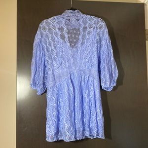 Periwinkle lace free people mini dress